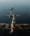 A dél-afrikai légierő 2. századának Supermarine Spitfire vadászgépei bevetésen az Adriai-tenger felett 1943 végén