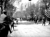 Felvonulók a coloradói Salida településen 1900-ban