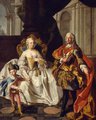 Mária Terézia és férje, Lotharingiai Ferenc elsőszülőtt fiúkkal, a későbbi II. Józseffel