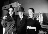 Charlie Chaplin lányaival Josephine-nal és Victoriával, 1966