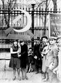 Kommunista szimpatizánsok ünneplik május elsejét Londonban, 1928.