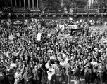 Kommunista párti nagygyűlés a londoni Trafalgar téren, 1958.