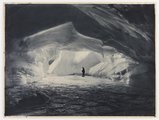 A tengeri jég által vájt barlang a Commonwealth-öbölnél