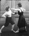A német származású Kussin és a hazai színekben felálló Edwards bokszolnak 1912 márciusában valahol az Egyesült Államokban