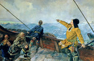 Leif Eriksson megpillantja Amerikát