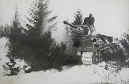 1943-as típusú T-34-es a hóban