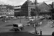 A Marx tér (ma Nyugati tér) és a Nyugati pályaudvar 1953-ben <br /><i>Fortepan</i>