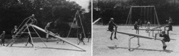 Az Állatkerti Értesítő 1936-os évfolyamában képes tudósítást közölt az állatkerti játszótér új tornaszereiről , és a mai szemmel is ismerős szabadtéri játékokat lelkesen használatba vevő gyerekekről (8)
