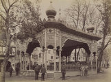 Ős-Budavára zenepavilonja 1896-ban ( Klösz György felvétele, Fortepan / Budapest Főváros Levéltára. Levéltári jelzet: HU.BFL.XV.19.d.1.09.118)