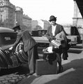 Budapest, Kerepesi út, a Keleti pályaudvar érkezési oldala, háttérben a Park hotel, 1937