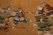 Gyalog, a naginata nevű szálfegyverrel küzdő szamurájok