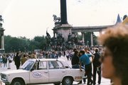 Hősök tere 1989. június 16-án, az 56-os hősök újratemetésekor, 1989