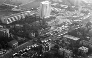 Légifotó az M1-M7 bevezető szakaszáról és a Budaörsi út környékéről a taxisblokád idején, 1990