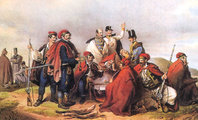 Jellasics katonái körében a schwechati csata előtt