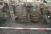 14. századi latrinák egy dániai ásatáson (kép forrása: museum.odense.dk)