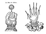 A kéz különféle változatai egy kora újkori francia ábrázoláson (kép forrása: the13thfloor.tv)