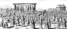 Nyilvános kivégzés a kora újkori Angliában (kép forrása: Hunt A Killer)