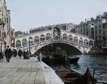 Velence, Riva del Vin, szemben a Rialto híd, 1910
