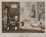 T.L. Busby: Veszett kutya egy londoni utcán, 1826. (kép forrása: History Today)