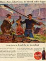 „Hogyan törd meg a jeget Izlandon” – a Coca-Cola amerikai katonáknak szánt hirdetése 1943-ból (kép forrása: adbranch.com)
