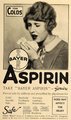 1927-es hirdetés, amely megfázás ellen is az aszpirint javasolja (kép forrása: periodpaper.com)