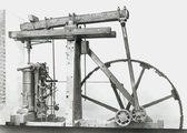 A Boulton & Watt rotációs gőzgép egyik legkorábbi fennmaradt példánya, melyet maga James Watt épített 1788-ban (kép forrása: Science Museum Group)