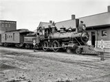 19. századi gőzmozdony (kép forrása: american-rails.com)