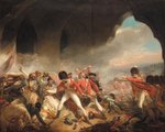A harcias Tipu szultán eleste a negyedik angol-majszuri háborúban John Singleton 1800-as festményén (kép forrása: Wikimedia Commons)