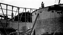 A Feszty-körkép városligeti épületének bontása 1946. március 21-én (kép forrása: hirado.hu)