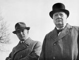 Beneš és Churchill a második világháború alatt Angliában (kép forrása: Pinterest)