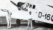 Tomáš Bat'a és pilótája a repülőgéppel (kép forrása: Pinterest)