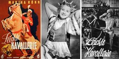 Rökk Marika mint cirkuszi műlovarnő az 1935-ben, Werner Hochbaum rendezésében készült, Leichte Kavallerie (Könnyűlovasság) című német film plakátján egy korabeli filmmagazin címlapján (2)