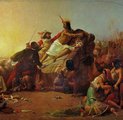 John Everett Millais: „Francisco Pizarro elfogja Peru inkáját” (1846) (az „inka” az uralkodó rangját jelentette eredetileg)) (kép forrása: welt.de)