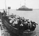 A Patyomkin tengerészei Konstanca kikötőjében (kép forrása: History Today)