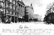 Az Astoria szálló és környéke Budapesten a századfordulón (kép forrása. Magyar Nemzeti Digitális Archívum)
