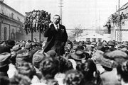 Kun Béla beszédet mond 1919-ben (kép forrása: origo.hu)