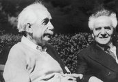 Ben-Gurion Albert Einsteinnel a Princeton Egyetemen, 1951. (kép forrása: jpost.com)