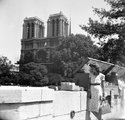 1939, Szajna part a Quai de Montebello-n, háttérben a Notre-Dame