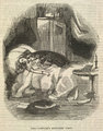 „A vámpír éjféli látogatása.” Kép a Varney, a vámpír című 1845-1847 között sorozatként megjelent angol horrorregényből (kép forrása: bl.uk)