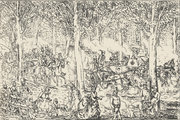 Zsúfoltság a fasorban, mindenki a Ligetbe igyekszik (Borsszem Jankó, 1869)