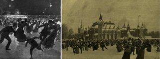 A képes újságok szívesen adták közre a művészek hangulatos alkotásait: Cserna Károly rajzát (balról) és Nádler Róbert festményét (jobbról) így a szélesebb olvasóközönség is megismerhette (Vasárnapi Újság, 1906. 7. szám balra, 1898. 2. szám jobbra)