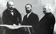 Déri Miksa, Bláthy Ottó Titusz és Zipernowsky Károly (kép forrása: Wikimedia Commons)