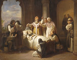 Molnár József: Árpád-házi Szent Margit halála (1857)