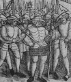 Fegyveres parasztok egy 1525-ben készült német ábrázoláson (kép forrása: Wikimedia Commons)