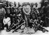 Muszlim rendőrök a német gyarmat Kamerunban 1891-ben