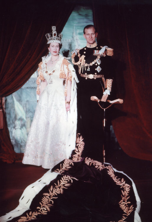 Erzsébet és Fülöp koronázási portréja (1953. június)
