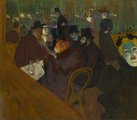 Toulouse-Lautrec festménye a Moulin Rouge-ról