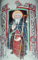 Az oalszországi Brugnato katedrálisának Szent Kolumbánt ábrázoló freskója