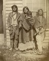 Métis őslakosok a Manitoba tartománybeli Fort Dufferinnél, 1874 körül (kép forrása: Flickr)