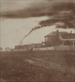 A.A. Adams fotója a Kansas állambeli Garrettre 1884. április 36-án lesújtó tornádóról (kép forrása: Vintage Everyday / Kansas Historical Society)